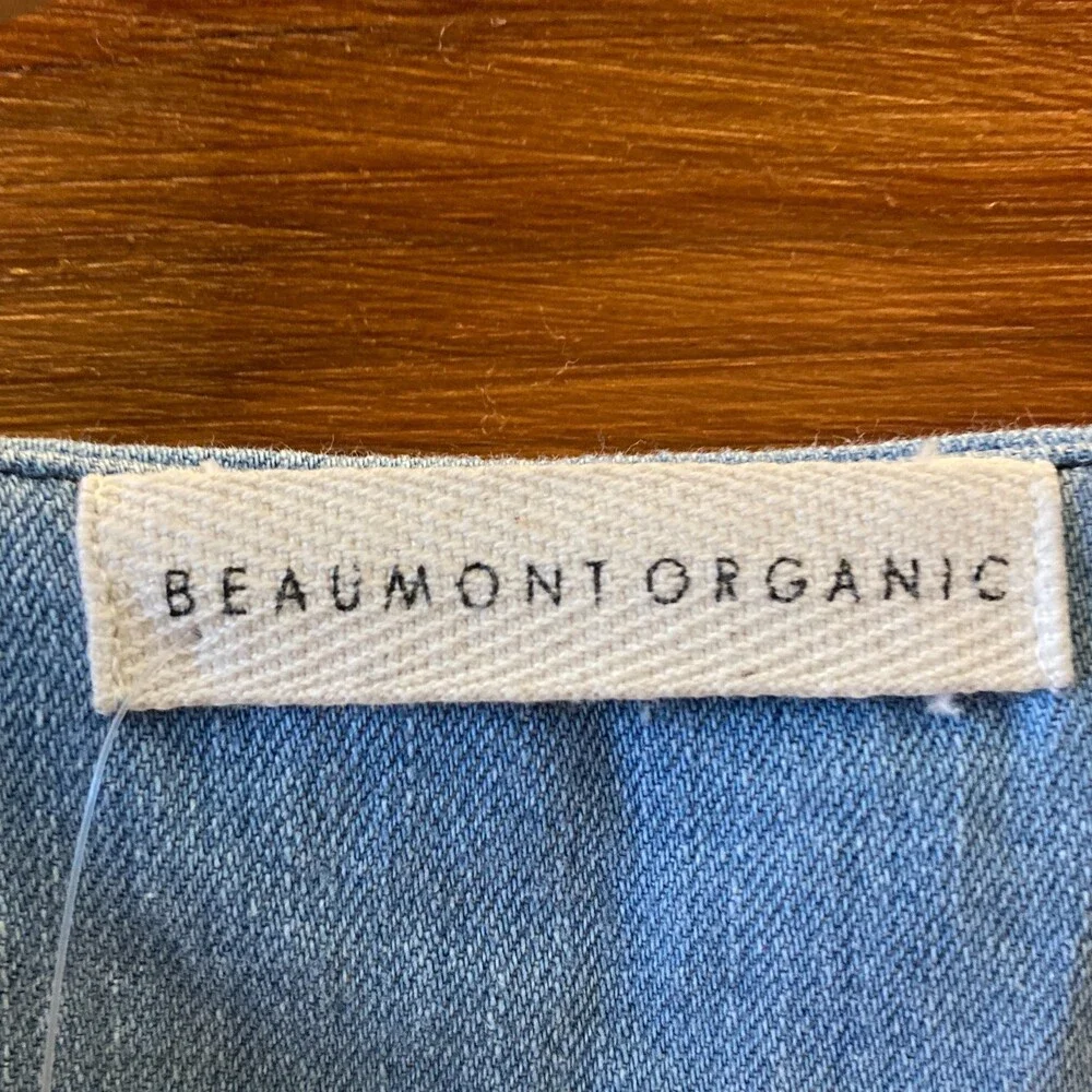 Beaumont Organic Chambray Jovie-Leigh OG Cotton Denim Vest - Size S - 0916VB - Picture 3 of 3